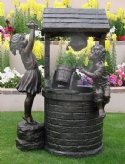 Water Fountain ~ Girl/Boy At Well 